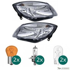 Scheinwerfer H4 Depo Set passt für Skoda Fabia II/Roomster 542/5J ab 06-10
