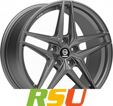 Sparco Record matt graphite 8.5x19" ET44 LK5 112 ML 73.1 Alufelgen 19 Zoll