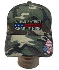 A TRUE PATRIOT CHARLIE KIRK USA FLAG Adjustable Cap Baseball Hat Wholesale LOT