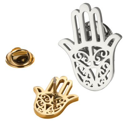 Evil Eye Pin Anstecker Hand Türkisch Hamsa Schutz Glücksbrosche Geschenk Fatima