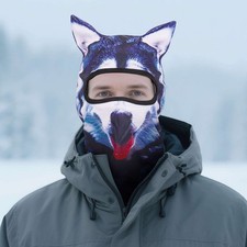 3D Animal Printed Balaclava Face Mask Cosplay Sports Outdoor Hood for Men Women