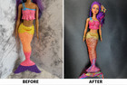 OOAK Barbie Custom Repaint of Rainbow Cove Mermaid by K-Elizabeth — photo 3