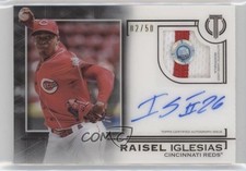 2019 Topps Tribute Auto Patch 2/50 Raisel Iglesias #TAP-RI Patch Auto s7f