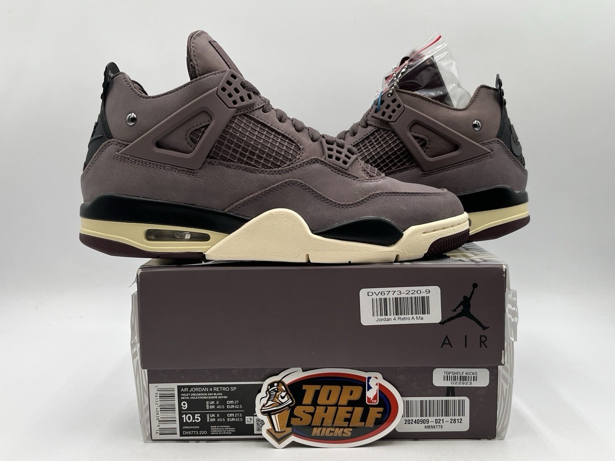 DS NEW NIKE AIR Jordan 4 Retro A Ma Maniere Mid Violet Ore Size 9