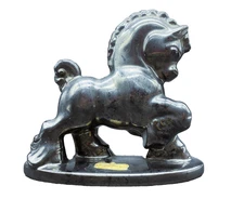 Vintage Royal Haeger Horse R402 Figurine Black Nickel Statue