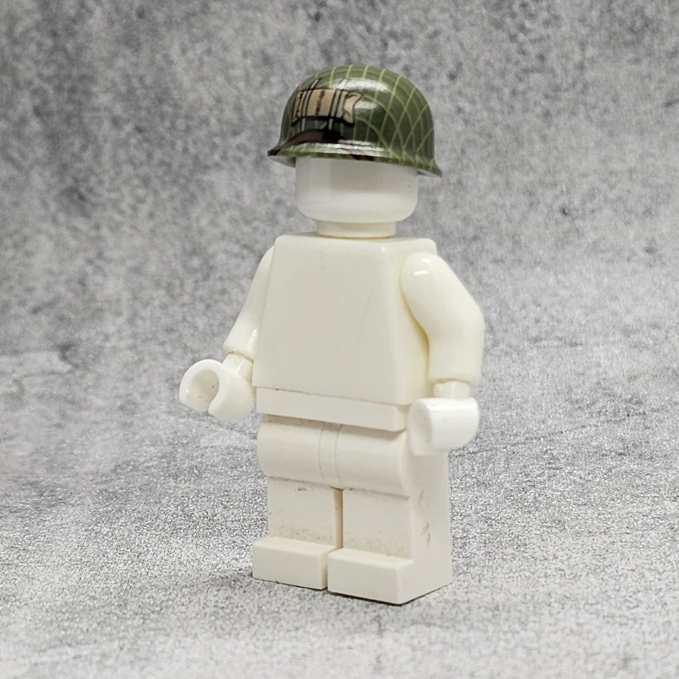 5pack Camo WW2 Helmet w/ Strap Blocks Accessories for Minifigures D10VN6 - Image 2 of 3