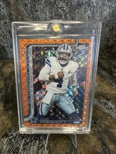 2025 Topps Chrome Football Orange Dak Prescott /25 Dallas Cowboys