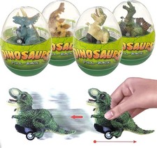 Exciting Surprise Dino Eggs with Pull Back Cars - 4 Fun Dino Gifts for Kids 