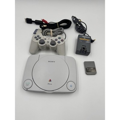 Sony PS One PS1 Slim White Console PS1 Tested