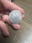 FINE 1890-CC MORGAN SILVER DOLLAR F $1
