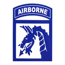 18th XVIII Airborne Corps Combat Service Identification Badge Bumper Sticker 5"