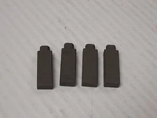 (4) NO NAME CARBON MOTOR BRUSH REPLACEMENT INSERT 1-1/8"OAL 1"L 3/8"W 7/32"TH