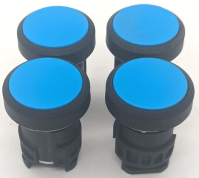 4x Siemens 3SB3 001-0DA41 Push Button Blue