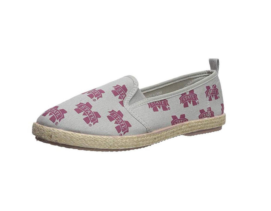 Женская обувь FOCO NCAA для бульдогов штата Миссисипи, эспадрильи, парусиновая обувь без шнуровки