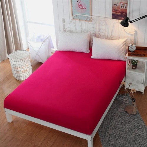 Polyester Fitted Sheet with Elastic Bands Non Slip Adjustable Mattress Covers - Picture 15 of 36