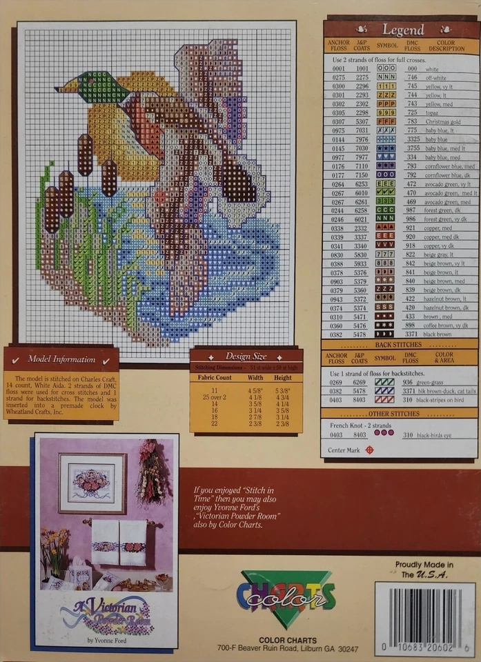 Stitch Time Flowers Fruits Vegetables Cross Stitch Patterns By Color Charts a8 - Image 3 of 3