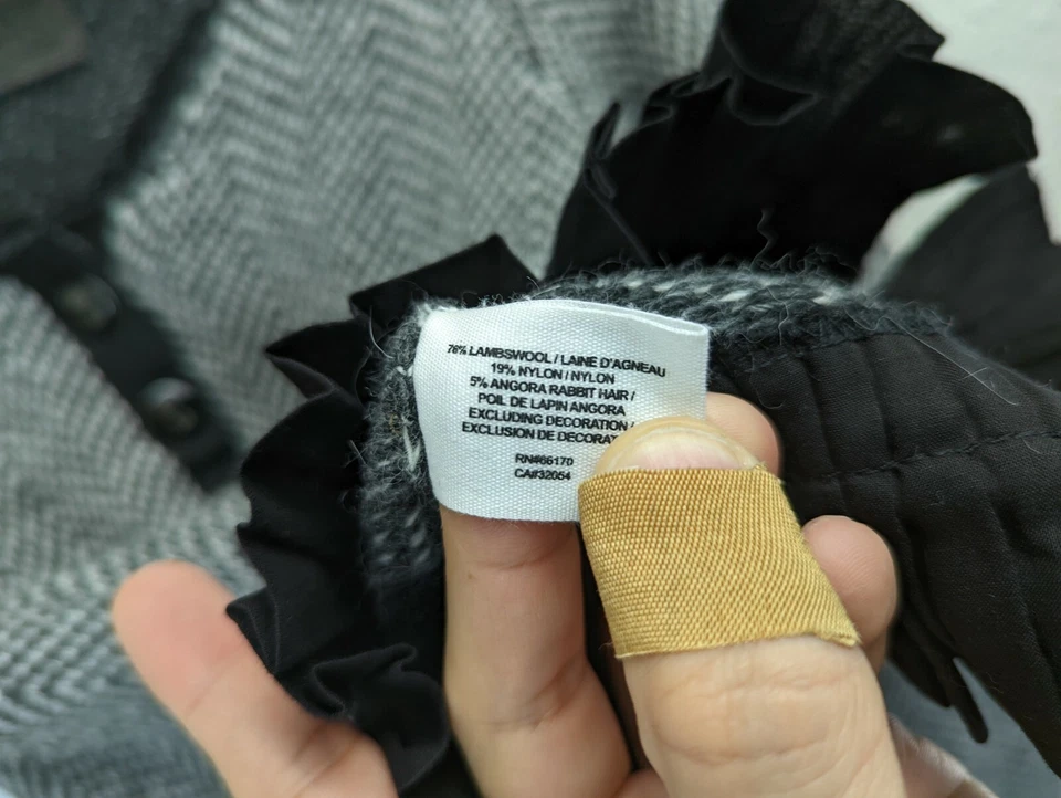 Suéter de Cárdigan con Botones Anthropologie Gris para Mujeres Guinevere XS Mezcla de Lana de Cordero Foto 4 de 4