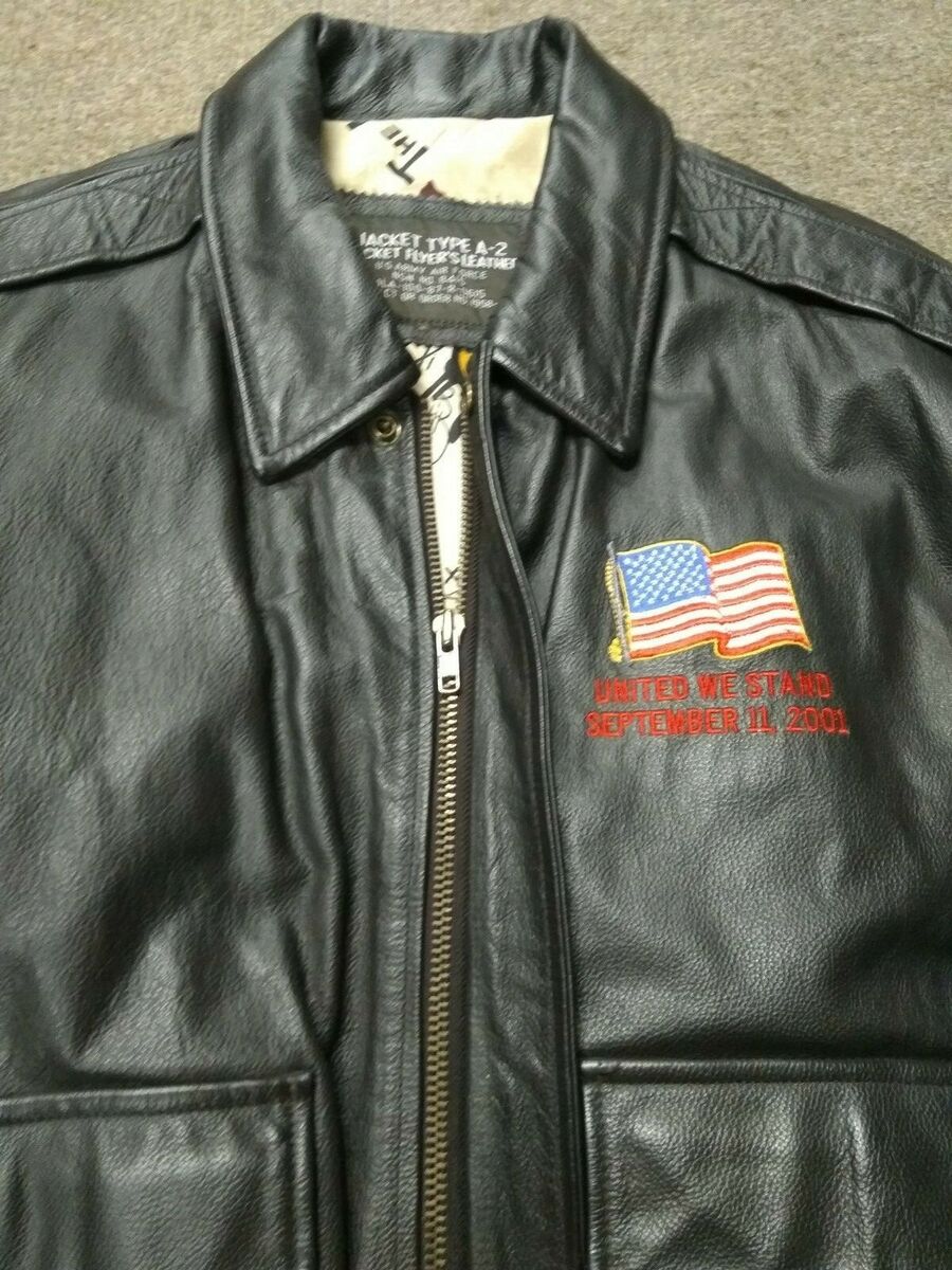 Vintage Type A-2 Flyers Leather Bomber Jacket Map Lining Vintage Type A-2 Flyers Leather Bomber Jacket Map Lining