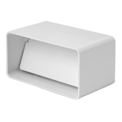 Rechteckkanal Rückschlagventil 220 mm / 55 mm Kanal Rohrverbinder Dämpfer
