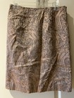 Ports 1961 Brocade Jacquard Paisley Rose Gold/ Gray Purple  Skirt 6~ — photo 1