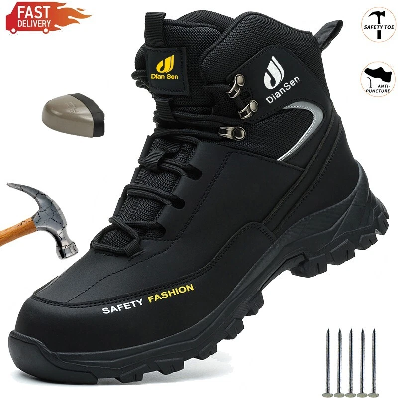 Men Protective Boots Indestructible soles non-slip Roofing Shoes steel toe shoes