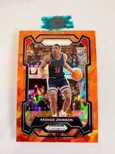 2024-25 Panini Prizm Draft Picks Prizms Orange Ice #66 Keshad Johnson