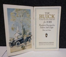 Rare Orig Vintage 1918 Buick Valve-in-head Motor Car Catalog Fully Illustrated Rare Orig Vintage 1918 Buick Valve-in-head Motor Car Catalog Fully Illustrated