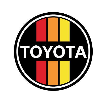 TOYOTA Sticker Retro Tacoma 4Runner Land Cruiser FJ Rav4 Set Of - Foto 5