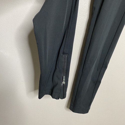 Athleta Back zipper pockets Outer ankle zippers High Rise Black Pants Size S - Picture 7 of 18