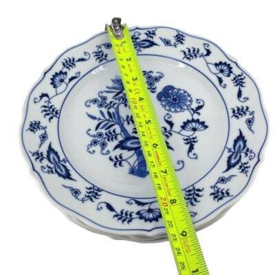 4 Vtg Blue Danube Japan 8 3/4” Salad Luncheon Plate Porcelain