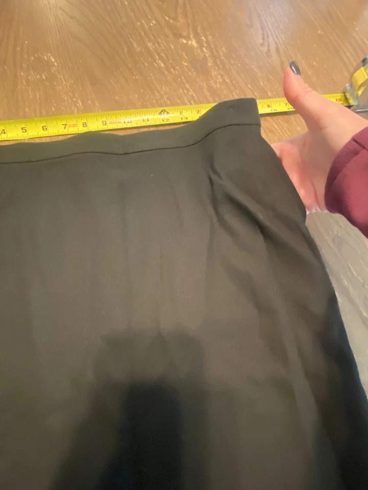 Винтажная черная юбка-карандаш Chaiken And Capone с разрезными карманами на подкладке размер 10 США - Изображение 4 из 4