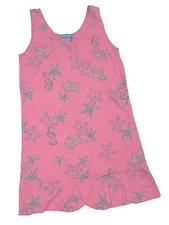Med FRESH PRODUCE pink TROPICAL WATERS TULIP TANK DRESS New Sea Turtles