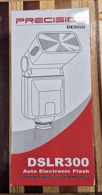Precision Design DSLR 300 Auto Electronic Flash For Canon 