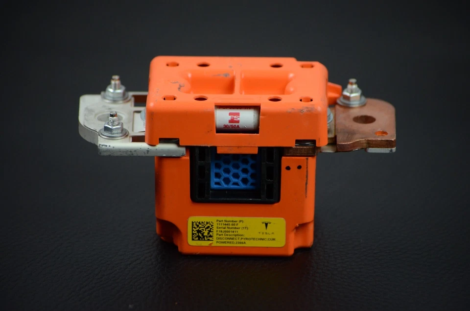Tesla Model X 2016-2021 2.366 AMP Pyro batería fusible desconexión OEM probado Foto 4 de 4