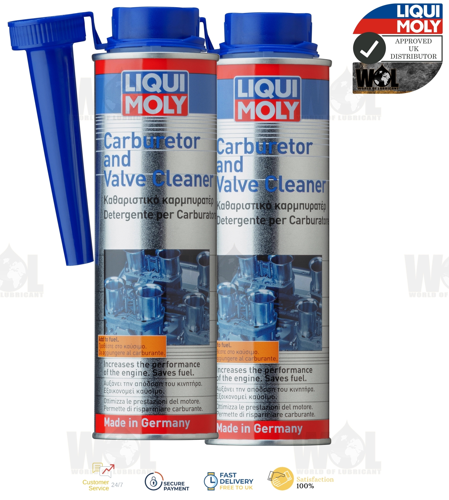 Liqui Moly MTX Carburetor Carb Valve Cleaner Additive Petrol 300ml 1818 2 Units