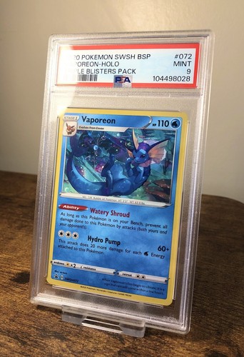 Vaporeon graded PSA 9 for sale on eBay