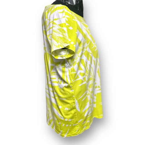 Camicetta manica corta top stampa foglia di palma verde lime Torrid 2X resort sulla spiaggia - Foto 6 di 11