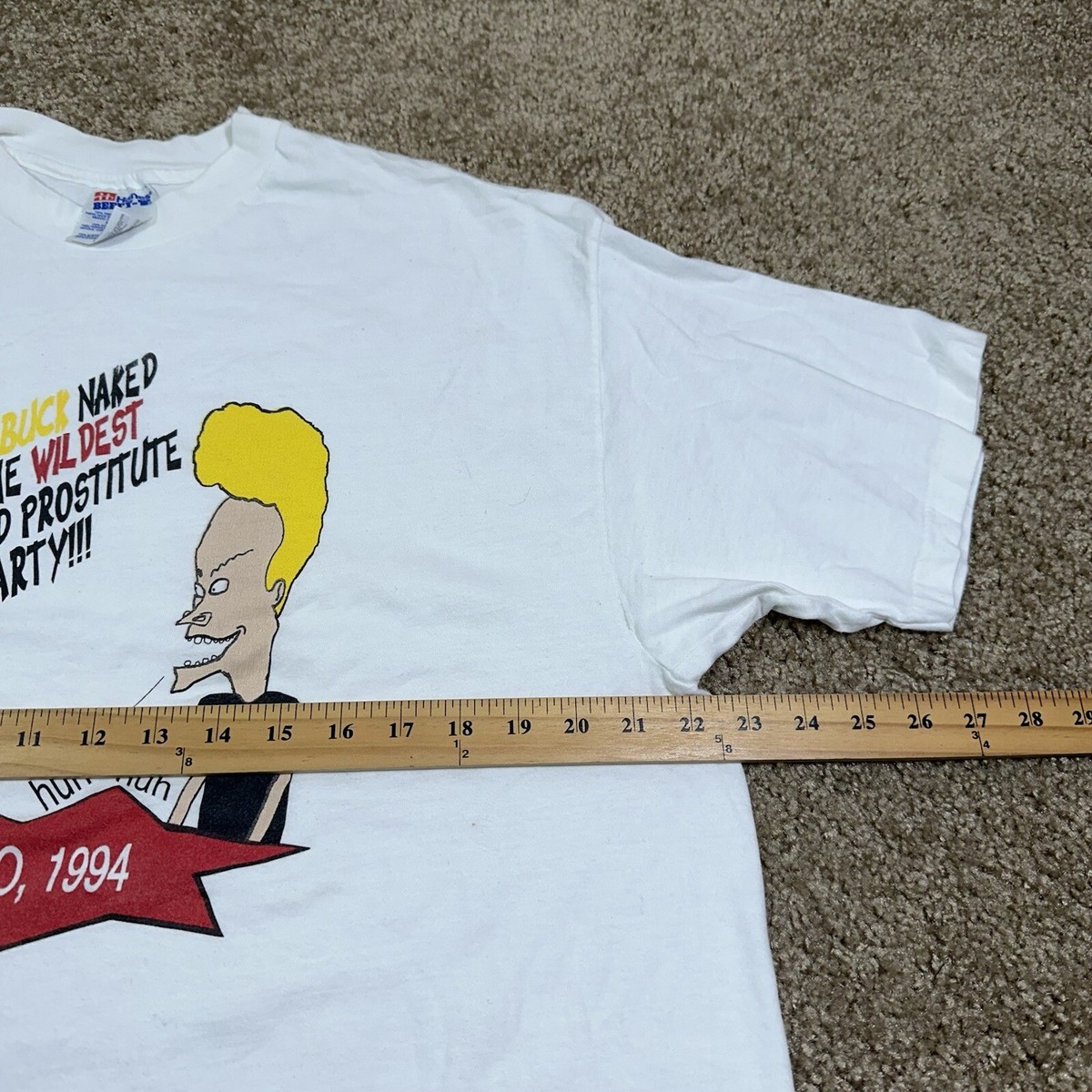 vintage 90s MTV beavis and butt-head Rare T-shirt XL Pimp Party 