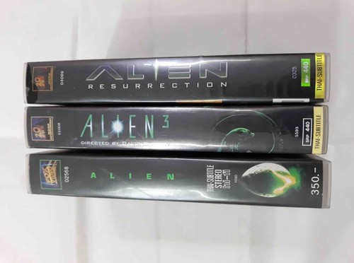 3 pcs Alien Aliens Trilogy Fox VHS Boxset Box Set 1979 1986 1993 Rare - Picture 4 of 11