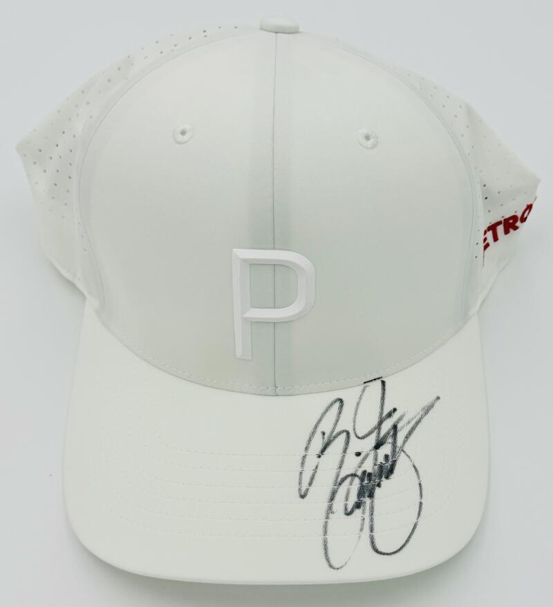 Rickie Fowler Autographed Signed PUMA GOLF HAT 2024 ROCKET MORTGAGE DETROIT CLUB BAS K62 