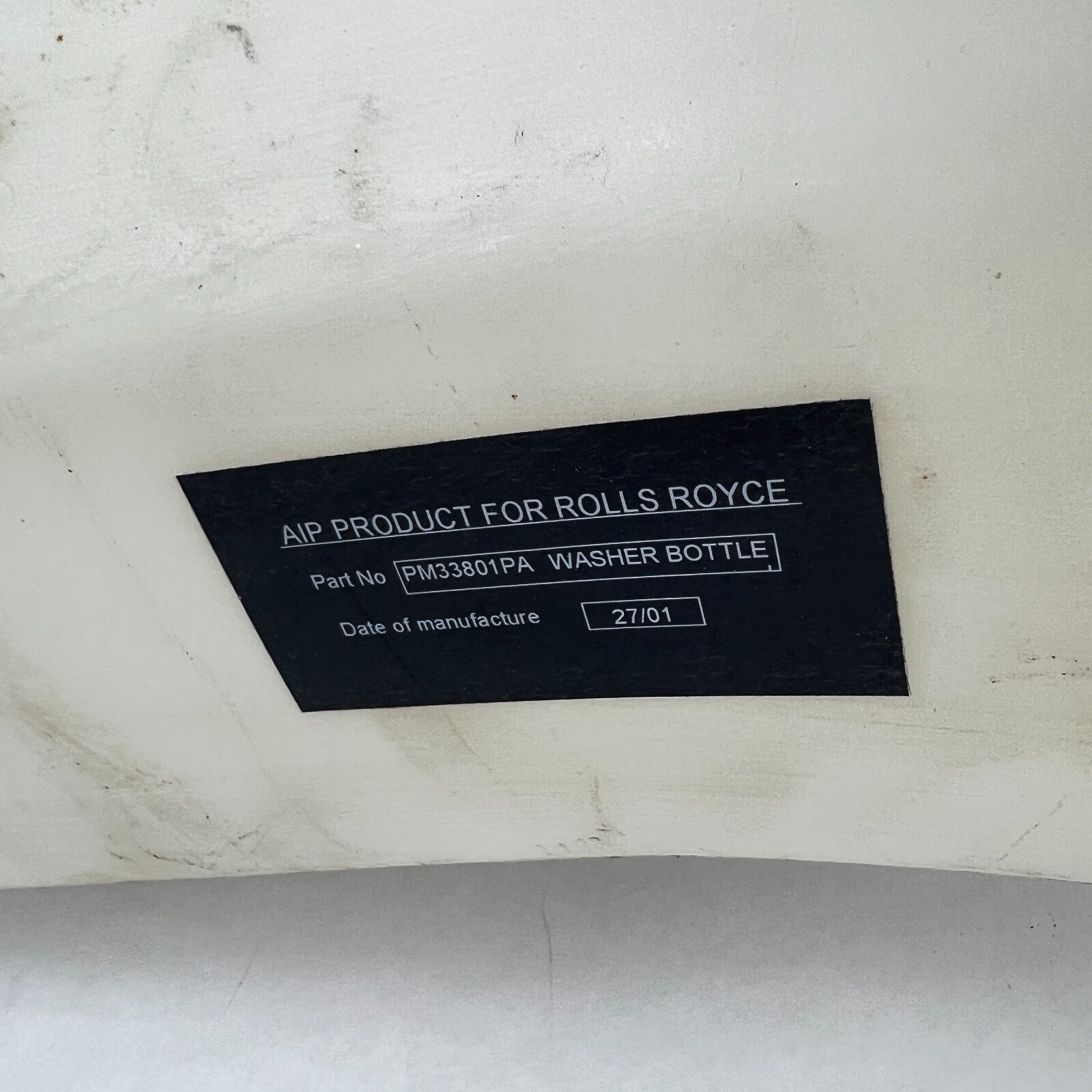 2000 2001 2002 Rolls-Royce Silver Seraph Washer Fluid Tank Reservoir PM33801PA