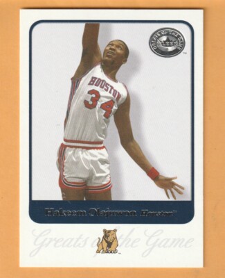 Hakeem Olajuwon Houston Cougars 2001 Greats of the Game #29 HOF