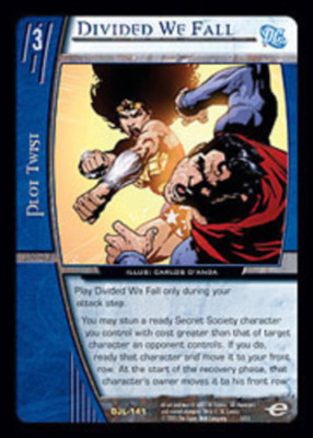 VS System: Divided We Fall - Foil [Played] DC Justice League of America TCG CCG 
