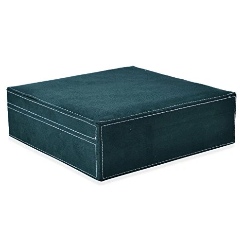 Shop LC Joyero Organizador para Mujer Imitación Terciopelo Deslustre 2 10x3x10", Verde  Foto 3 de 4