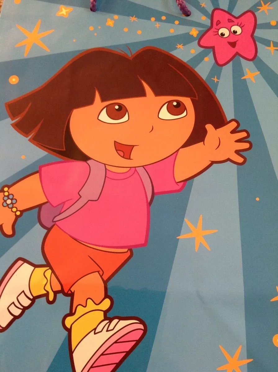 New Vintage 2003 Gibson Greetings DORA the Explorer & Boots Monkey Gift Bag  | eBay
