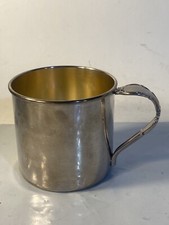 Community Silverplate Oneida Vintage Baby Cup Christening Mug Spoon Handle