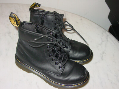 Dr. Martens 1460 Youth Black Leather Lace-Up Boots Dr. Martens Kids main image 3