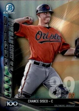 2017 Bowman Chrome Scouts Top 100 Refractors #BTP89 Chance Sisco - NM-MT