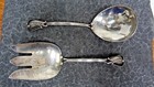 Carl Poul Peterson Blossom Pattern Salad Serving Set Sterling Silver — photo 1