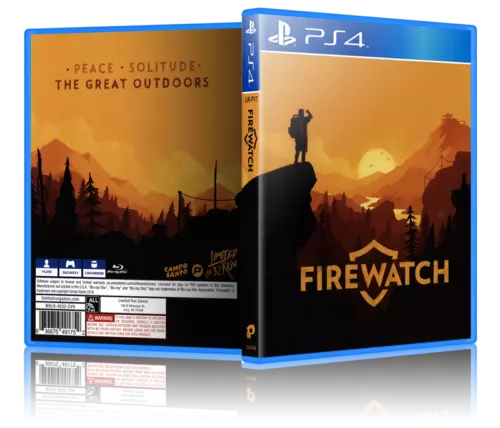Firewatch - Replacement PS4 Cover and Case. NO GAME!!